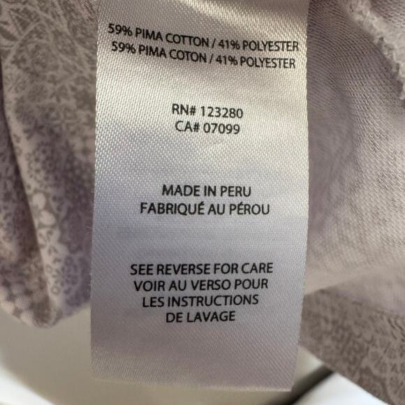 Travis Mathew Men’s Polo Shirt Medium Gray Golf Wyncote Logo Pima Cotton Blend - Picture 7 of 9